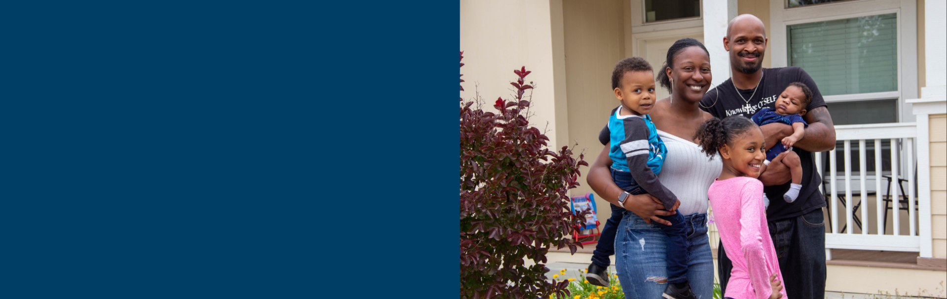 The Chappelle family, first-time homebuyers through NPHS. 