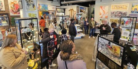An art shop at Mustard Seed Hill.