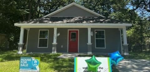A house for sale, a result of shared equity innovations at Pensacola Habitat.