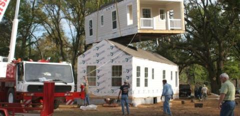 Modular homes help give people a place to call home after Hurricane Katrina.