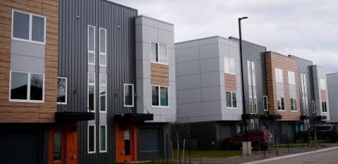 A housing development in Anchorage, Alaska.