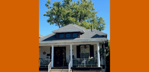 A home in West Virginia against a blue sky